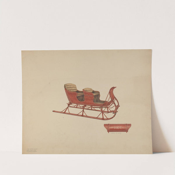 Two Seated Sleigh by Rolland Ayres