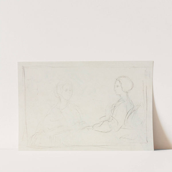 Two Seated Women (1856-1860) by Edgar Degas