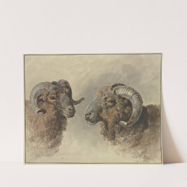 Two sheep by Jacob van Strij