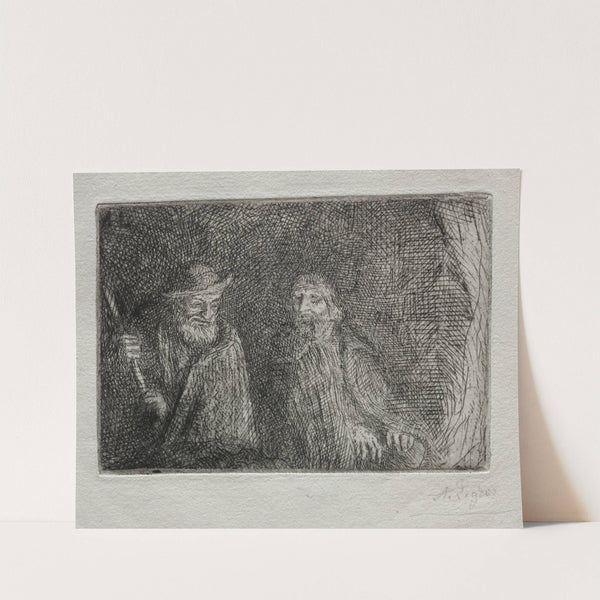 Two Shepherds (Les Deux Bergers) (c. 1857–1911) by Alphonse Legros