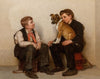 Two Shoeshine Boys with a Dog