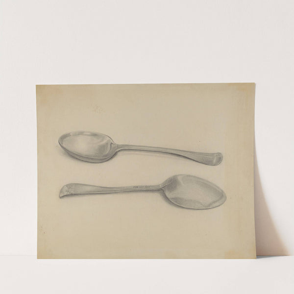 Two Silver Soup Spoons by Nicholas Zupa