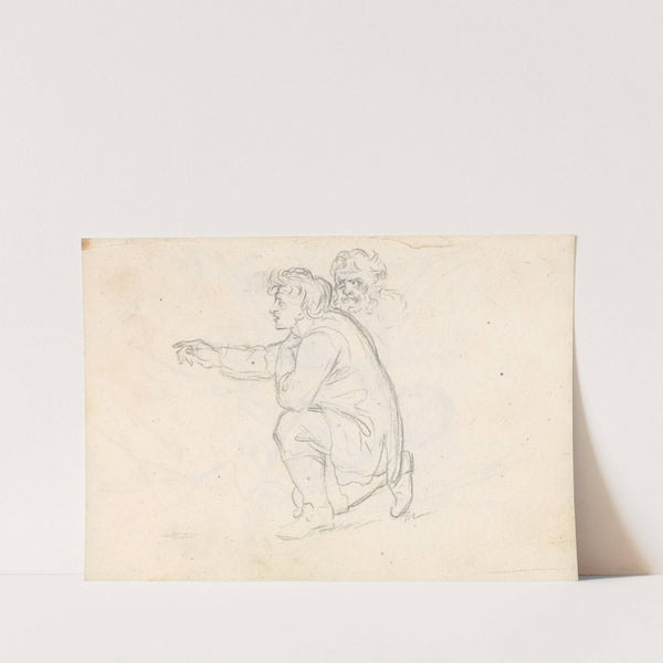 Two Sketches of a Weeping Woman by Benjamin West