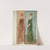 Two sketches of a woman (dressed in red, in green) – costume studies for a play by Edwin Austin Abbey