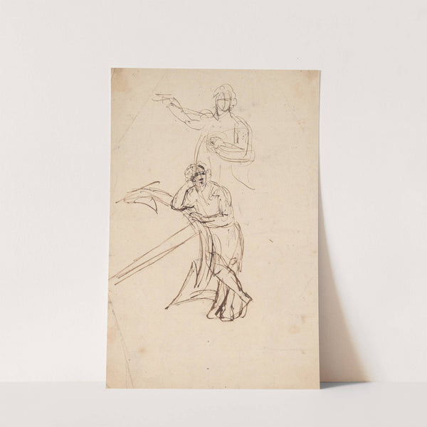 Two Sketches of Man. by Sir Joshua Reynolds