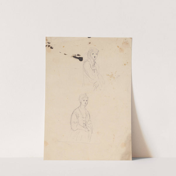 Two Sketches of Woman. by Sir Joshua Reynolds