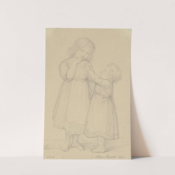 Two small girls by Marie Ellenrieder