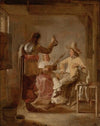Two Soldiers And A Girl With A Lute