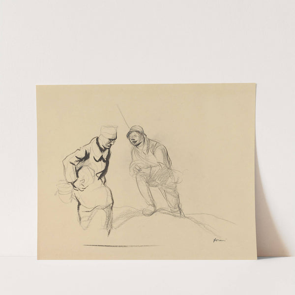 Two Soldiers (c. 1914-1919) by Jean-Louis Forain