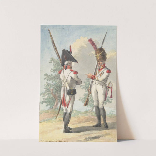 Two Soldiers of the Dutch Royal Grenadier Guard (1808) by Jan Anthonie Langendijk