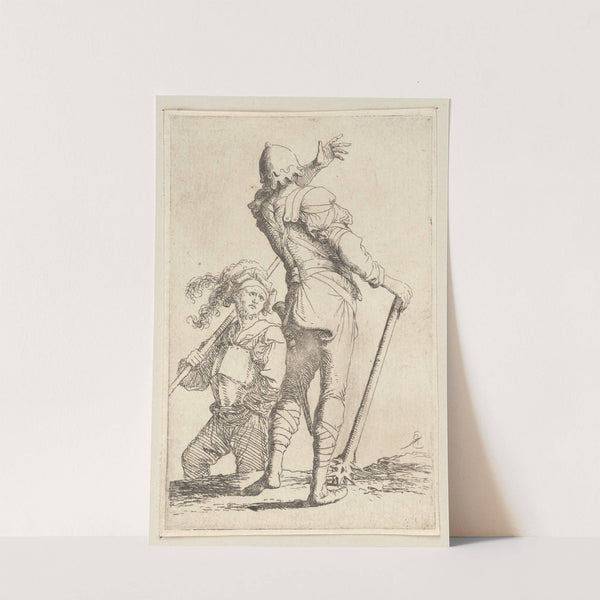 Two Soldiers, One Seen from Behind, Holding a Club 2 by Salvator Rosa