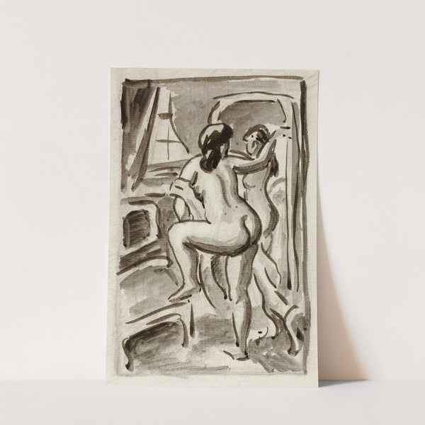 Two Standing Female Nudes by Carl Newman