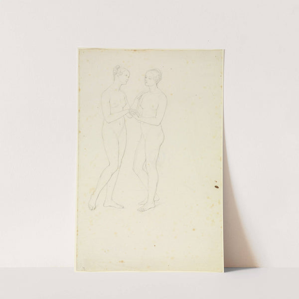 Two standing female nudes by Marie Ellenrieder