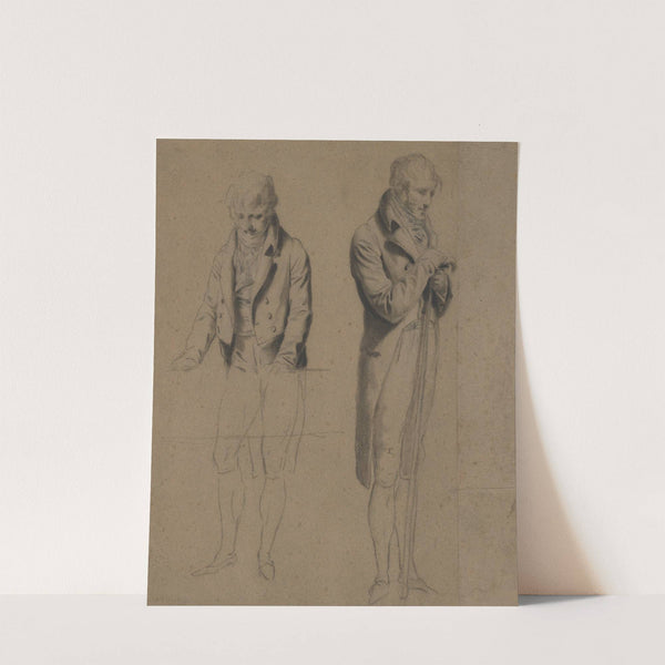 Two Standing Figures (Study for A Game of Billiards) (c. 1807) by Louis Léopold Boilly