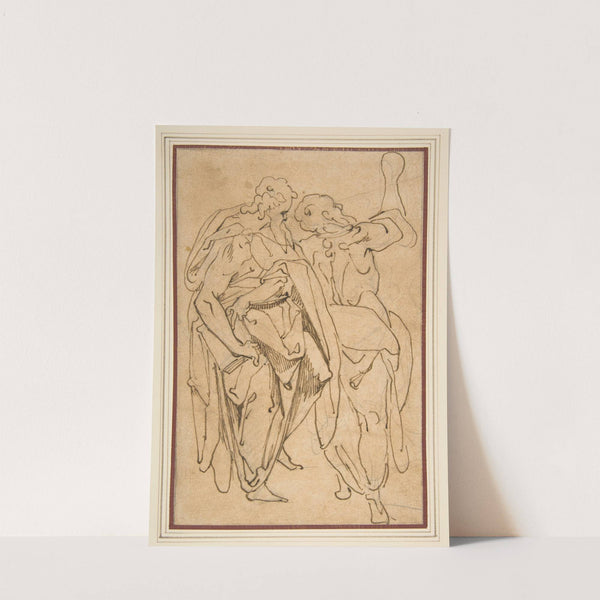 Two Standing Male Figures by Jacopo Zucchi