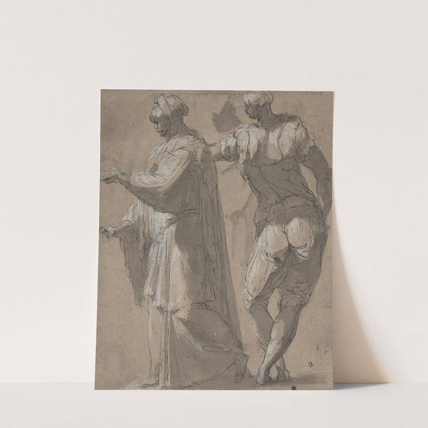 Two Standing Male Figures by Perino Del Vaga