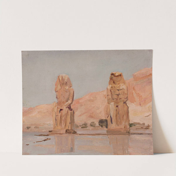 Two statues. From the journey to Egypt by Jan Ciągliński