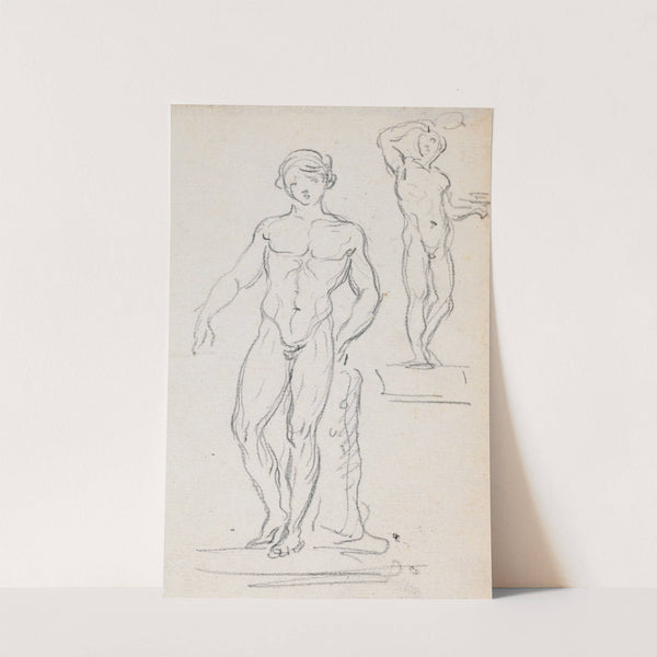 Two Statues of Male Nudes (probably c. 1754-1765) by Hubert Robert