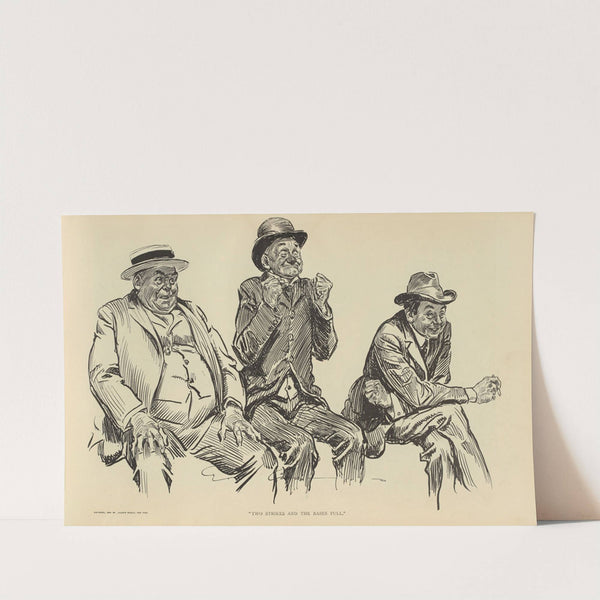 Two strikes and the bases full (1900-1905) by Charles Dana Gibson