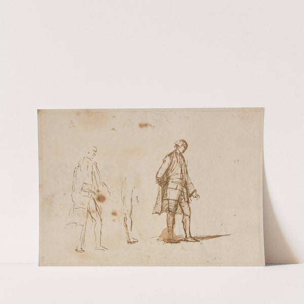 Two studies for a male portrait by George Romney