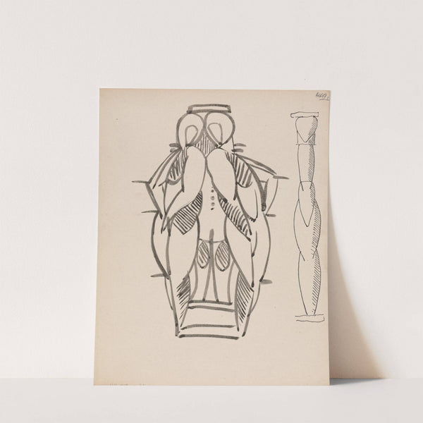Two Studies for a Sculptural Column by Henri Gaudier-Brzeska