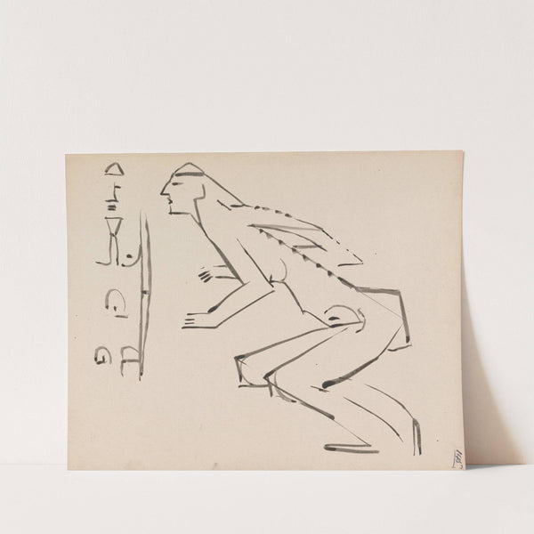 Two Studies for a Sculpture by Henri Gaudier-Brzeska