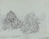 Two Studies for ‘Héloïse and Abélard’