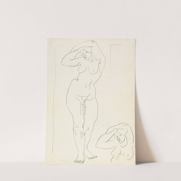 Two Studies of a Female Figure by Henri Gaudier-Brzeska