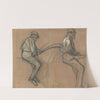 Two Studies of a Jockey (c. 1884) by Edgar Degas