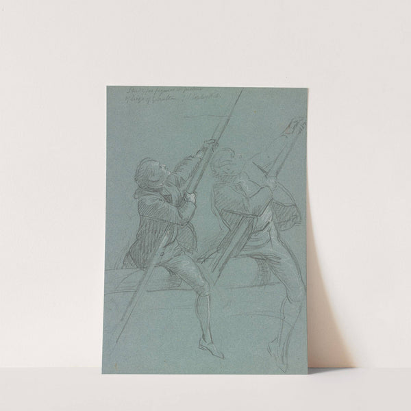 Two Studies of a Man Astride a Cannon by John Singleton Copley