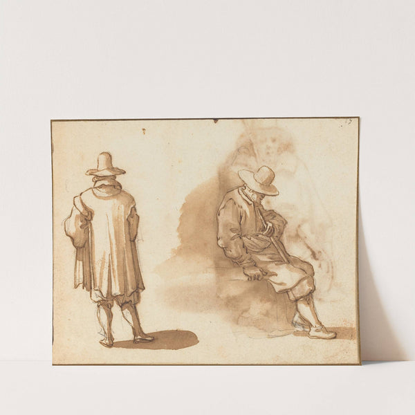 Two Studies of a Man by Remigio Cantagallina