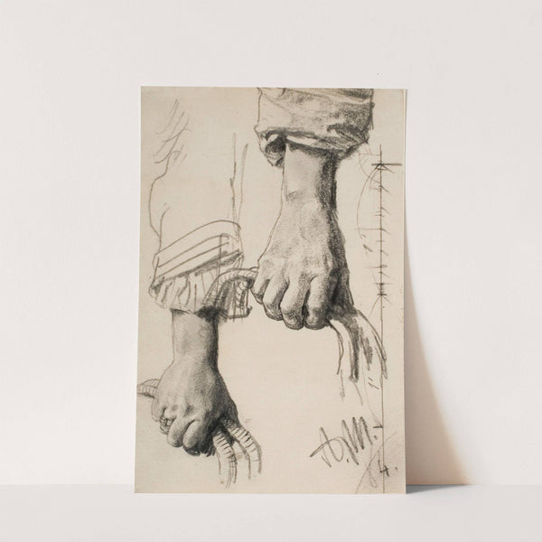 Two Studies of a Right Hand (1884) by Adolph von Menzel