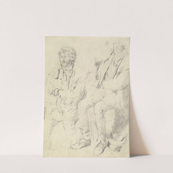 Two Studies of a Seated Man by James Ward