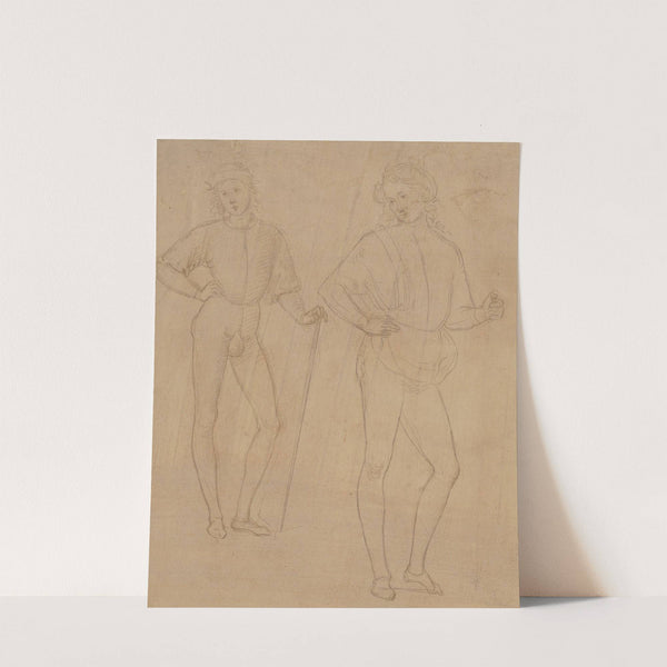 Two Studies of a Standing Youth in Quattrocento Clothing (ca. 1504) by Follower of Pietro Perugino