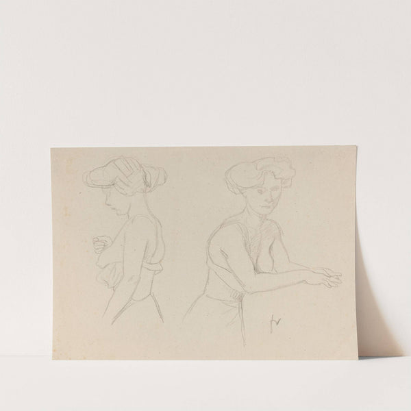 Two Studies of a Woman Dressing (1890s) by Félix Vallotton