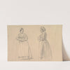 Two Studies of a Woman in Peasant Costume by Anonymous