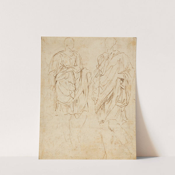 Two Studies of an Ancient Statue by Nicolas Poussin