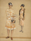 Two studies of Maridl, the artist’s daughter (1930)