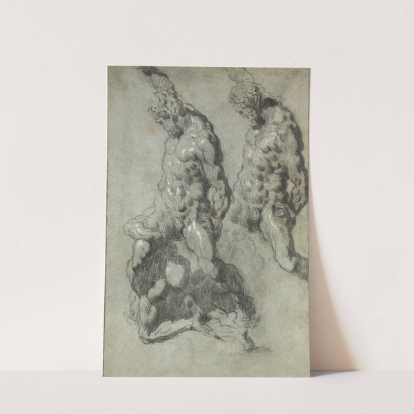 Two Studies of Samson Slaying the Philistines by Jacopo Tintoretto