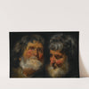 Two Studies of the Head of an Old Man by Jacob Jordaens