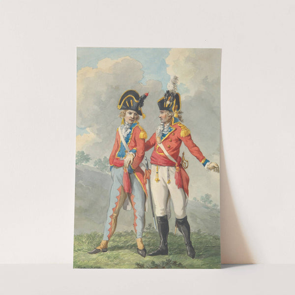 Two Subaltern Officers of the Batavian Army (1797) by Jan Anthonie Langendijk