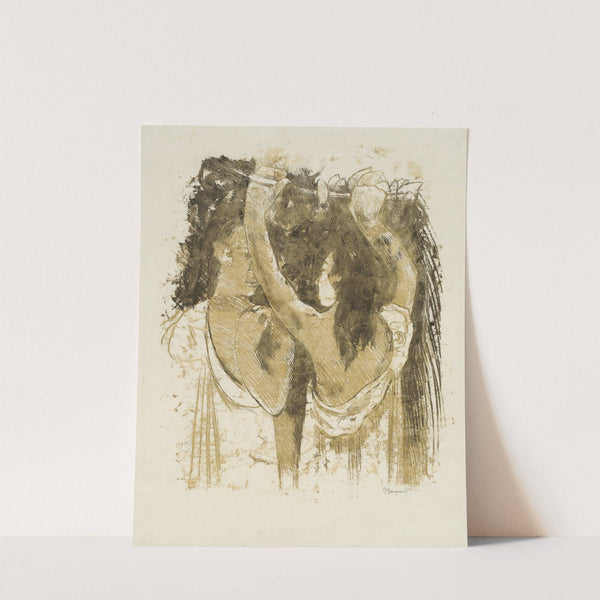 Two Tahitians Gathering Fruit (1899) by Paul Gauguin