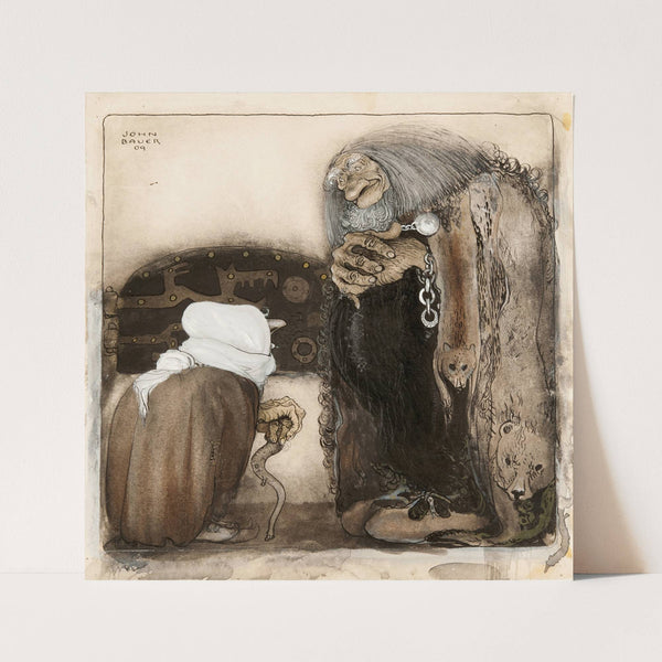 Two Trolls (1909) by John Bauer