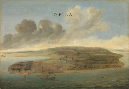 Two Views of Dutch East India Company Trading Posts; Lawec in Cambodia and Banda in the Southern Moluccas