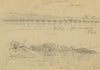 Two views of military works on the James River in 1864