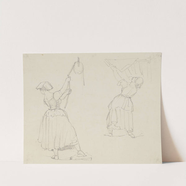 Two washerwomen by August Lucas