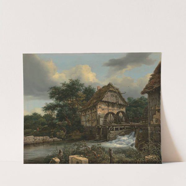 Two Watermills and an Open Sluice by Jacob van Ruisdael