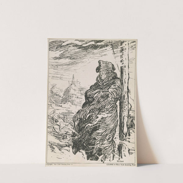 Two winters, Washington, 1917, Valley Forge, 1777 (1917) by Oscar Edward Cesare