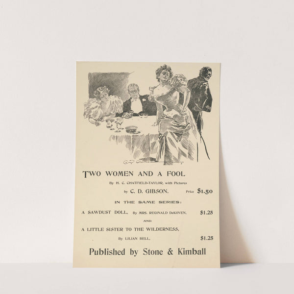 Two Women and a Fool by H.C. Chatfield-Taylor. Published by Stone & Kimball (1895) by Charles Dana Gibson