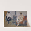 Two Women at a Stove by Ernst Schiess